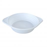 Тарілка одноразова глибока, пластикова, 400мл